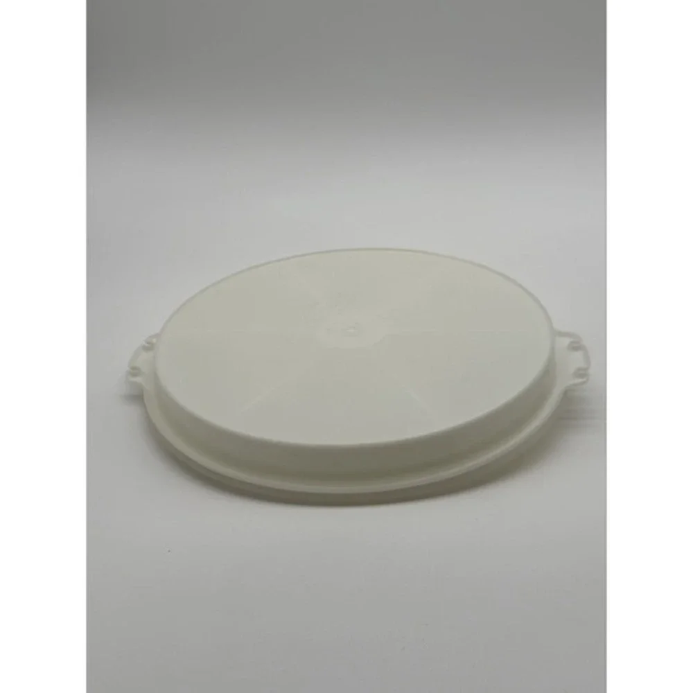 Tupperware #405-2 White Party Susan Vegetable Relish Tray with‎ Lid #224-9